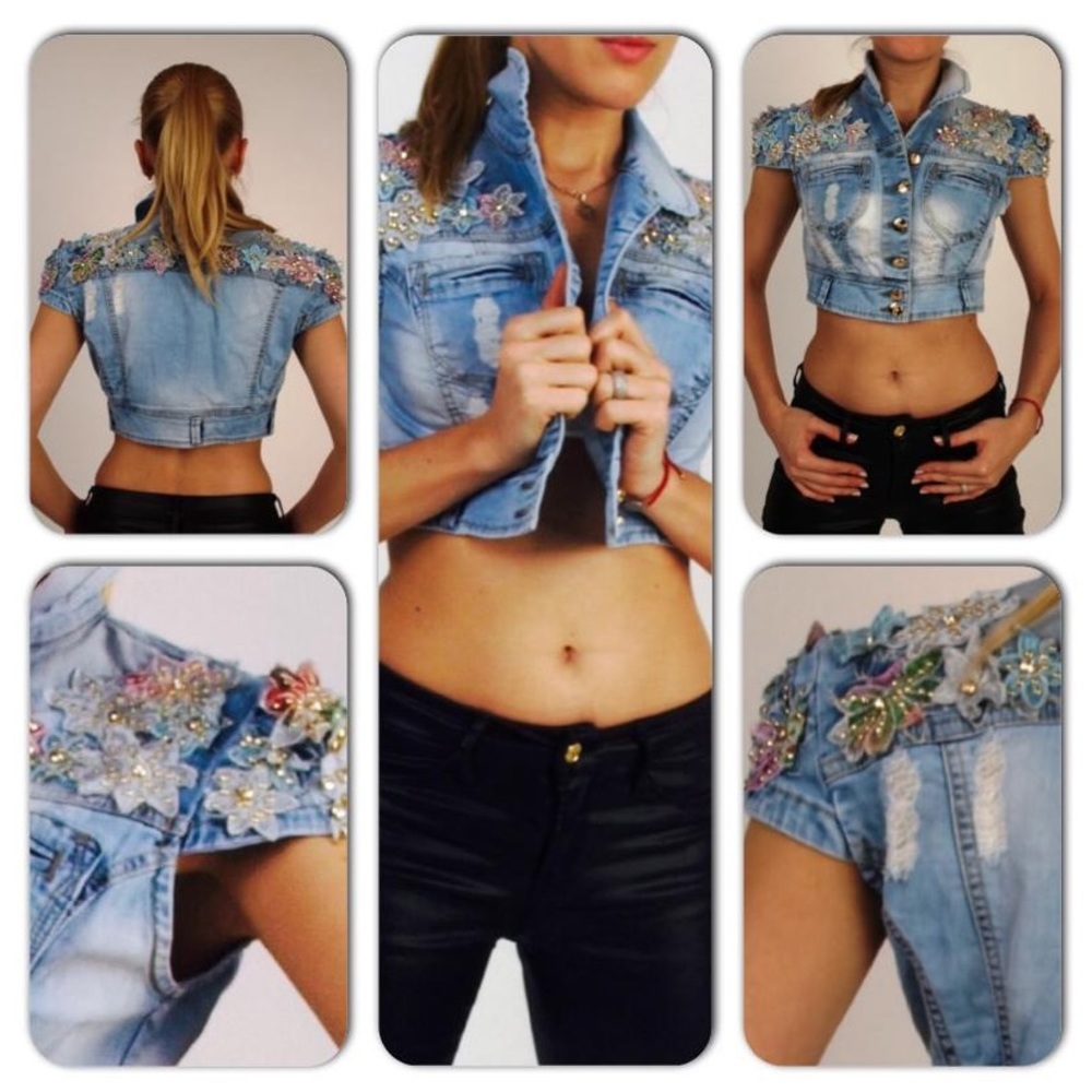 Italian Made Jean Vest